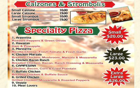 Brunos Pizzeria appetizers